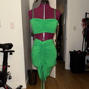 Fashion Nova Green Midi Dress